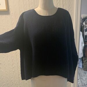 French Connection cotton wool backless sweater